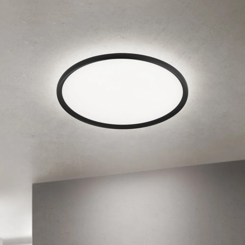 ORION LED-loftlampe Kant, Ø 60 cm sort, CCT metal/plast