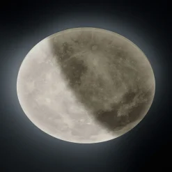 Børn Trio Lighting LED-loftlampe Lunar med fjernbetjening 40cm