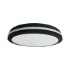 LED-loftlampe Marlon, Ø 40 cm, sort, plast, IP54^Milagro Lighting New