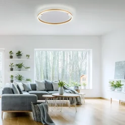 LED-loftlampe Ritus, Ø 58,5 cm, mat messing^JUST LIGHT. GmbH Hot