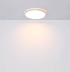 Globo LED-loftlampe Sapana, hvid, Ø 42 cm, plast, IP44