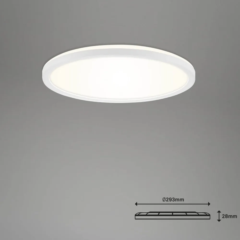 LED-loftlampe Slim S dæmpbar CCT hvid Ø 29 cm^Briloner Outlet