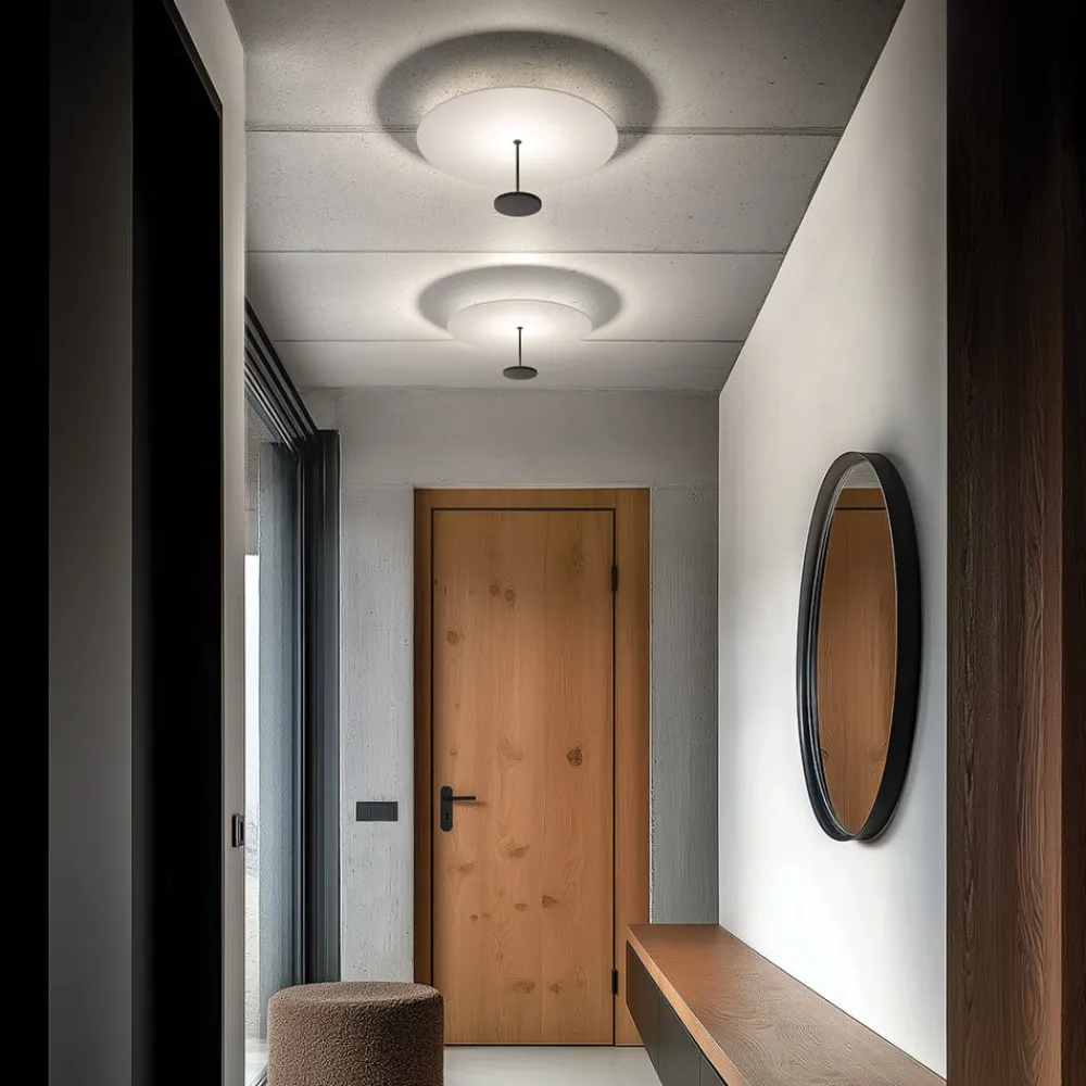 Linea Light LED-loftlampe Stilo_S, sort, Ø 35 cm