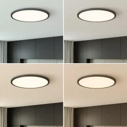 LED-loftlampe Tuco CCT, dæmpbar, sort Ø 50 cm^Brilliant Discount