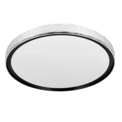 Børn Reality Leuchten Loftlamper>LED-loftlampe Varda, sort, Ø 39 cm, fjernbetjening