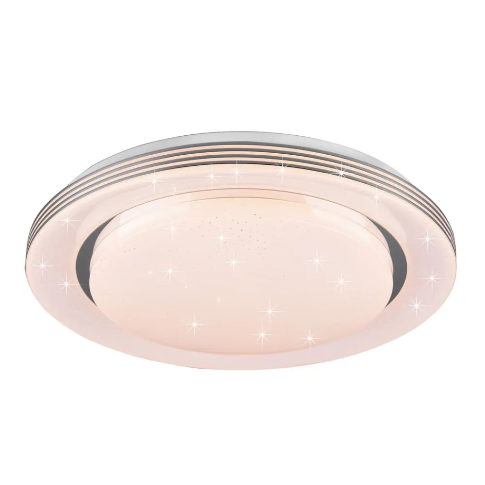 Børn Reality Leuchten LED-loftslampe Atria, Ø 48 cm, hvid, plast, CCT