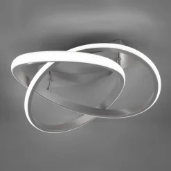 LED-loftslampe Course, mat nikkel, 4.000K, Ø 45 cm^Reality Leuchten Clearance