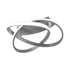 LED-loftslampe Course, mat nikkel, 4.000K, Ø 45 cm^Reality Leuchten Clearance