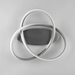 LED-loftslampe Course, mat nikkel, 4.000K, Ø 45 cm^Reality Leuchten Clearance