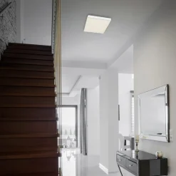 LED-loftslampe Flame Star, 21,2 x 21,2 cm hvid^Briloner New