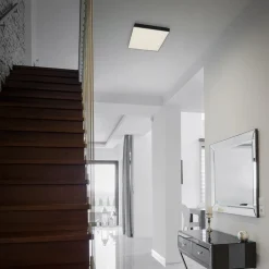 Børn Briloner Loftlamper>LED-loftslampe Flame Star, 21,2 x 21,2 cm sort