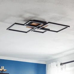 Briloner Loftlamper|Loftlamper>LED-loftslampe Frame, Step dim, 4-lys træ