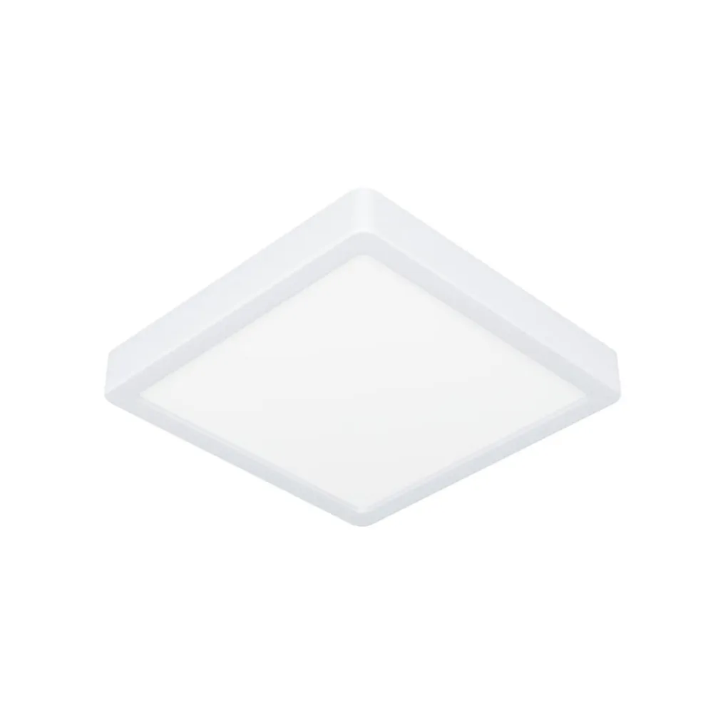 EGLO LED-loftslampe Fueva 5 IP44 3000K hvid 21x21cm