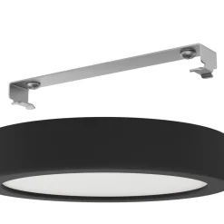 EGLO LED-loftslampe Fueva 5 IP44 3000K sort Ø16cm