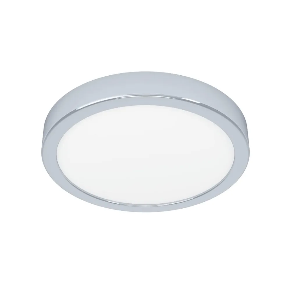 EGLO Loftlamper>LED-loftslampe Fueva 5 IP44 3000K krom Ø21cm