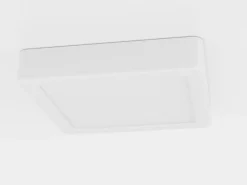 EGLO LED-loftslampe Fueva 5 IP44 3000K hvid 16x16cm