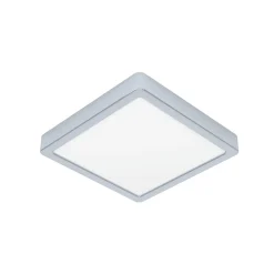 LED-loftslampe Fueva 5 IP44 3000K krom 21x21cm^EGLO Online