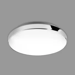 LED-loftslampe Malbona, kromramme, Ø 28,5 cm^Briloner Outlet