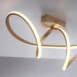 LED-loftslampe Maria, dæmpbar, messing^JUST LIGHT. GmbH Online