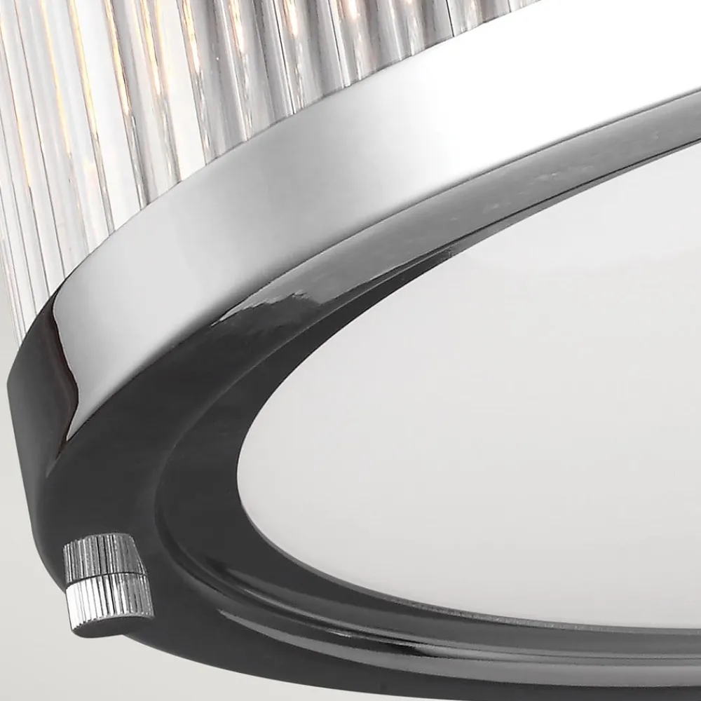 FEISS LED-loftslampe Paulson IP44 krom Ø 38,1 cm