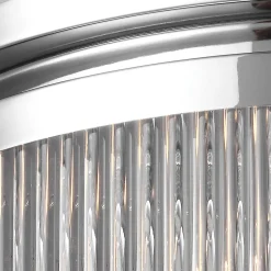 FEISS LED-loftslampe Paulson IP44 krom Ø 38,1 cm