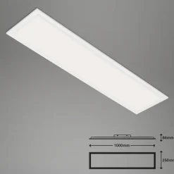 LED-loftslampe Piatto S dæmpbar CCT hvid 100x25cm^Briloner Online