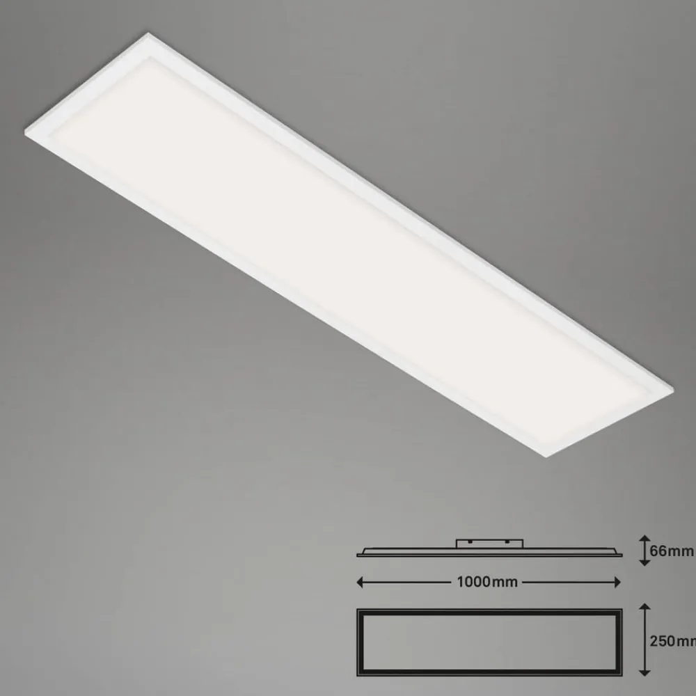 LED-loftslampe Piatto S dæmpbar CCT hvid 100x25cm^Briloner Online