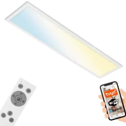LED-loftslampe Piatto S dæmpbar CCT hvid 100x25cm^Briloner Online