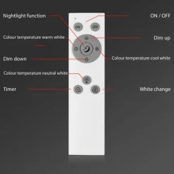 LED-loftslampe Piatto S dæmpbar CCT hvid 100x25cm^Briloner Online