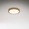 LED-loftslampe Runa Wood trælook 3.000 K Ø28cm^Briloner Clearance