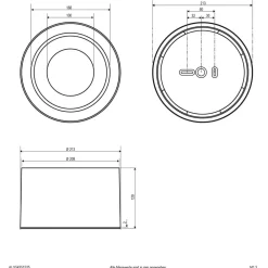 EVN LED-loftspot ALG54, Ø 12,9 cm antracit
