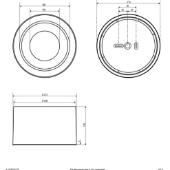 LED-loftspot ALG54, Ø 12,9 cm, hvid^EVN Online