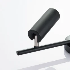 LED-loftspot Camille, sort, to lyskilder^Lindby Best