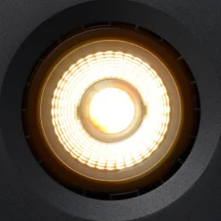 Lucide LED-loftspot Fedler kantet sort