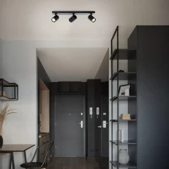 Brilliant LED-loftspot Marty, længde 53 cm, sandsort, 3-lys.