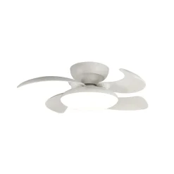 Mantra Iluminación LED-loftventilator Aloha hvid DC-motor støjsvag Ø 90 cm CCT