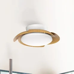 Mantra Iluminación Loftventilatorer>LED-loftventilator Aloha træ DC-motor støjsvag Ø 90 cm CCT