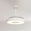 Mantra Iluminación LED-loftventilator Coin hvid DC-motor støjsvag Ø 106 cm CCT