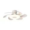 Mantra Iluminación LED-loftventilator Flower hvid DC-motor støjsvag Ø 79 cm CCT