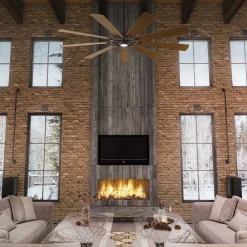 LED-loftventilator Gentry 85 mørk valnød/hvid^KICHLER Clearance