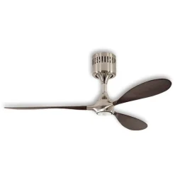 CasaFan LED-loftventilator Helico Paddel, lydsvag, valnød Ø 132 cm