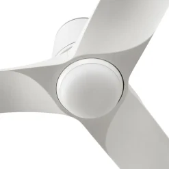 FARO BARCELONA LED-loftventilator Hey, hvid, DC, støjsvag, Ø 90 cm, CCT