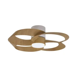 LED-loftventilator Rose træ DC-motor støjsvag Ø 65 cm CCT^Mantra Iluminación Hot