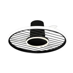 Mantra Iluminación LED-loftventilator Soho sort DC-motor støjsvag Ø 66 cm CCT