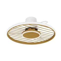 Mantra Iluminación Loftventilatorer>LED-loftventilator Soho træ DC-motor støjsvag Ø 66 cm CCT