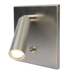 LED-læselampe, indbygget/forsænket, afbryder, stål^Hera Sale