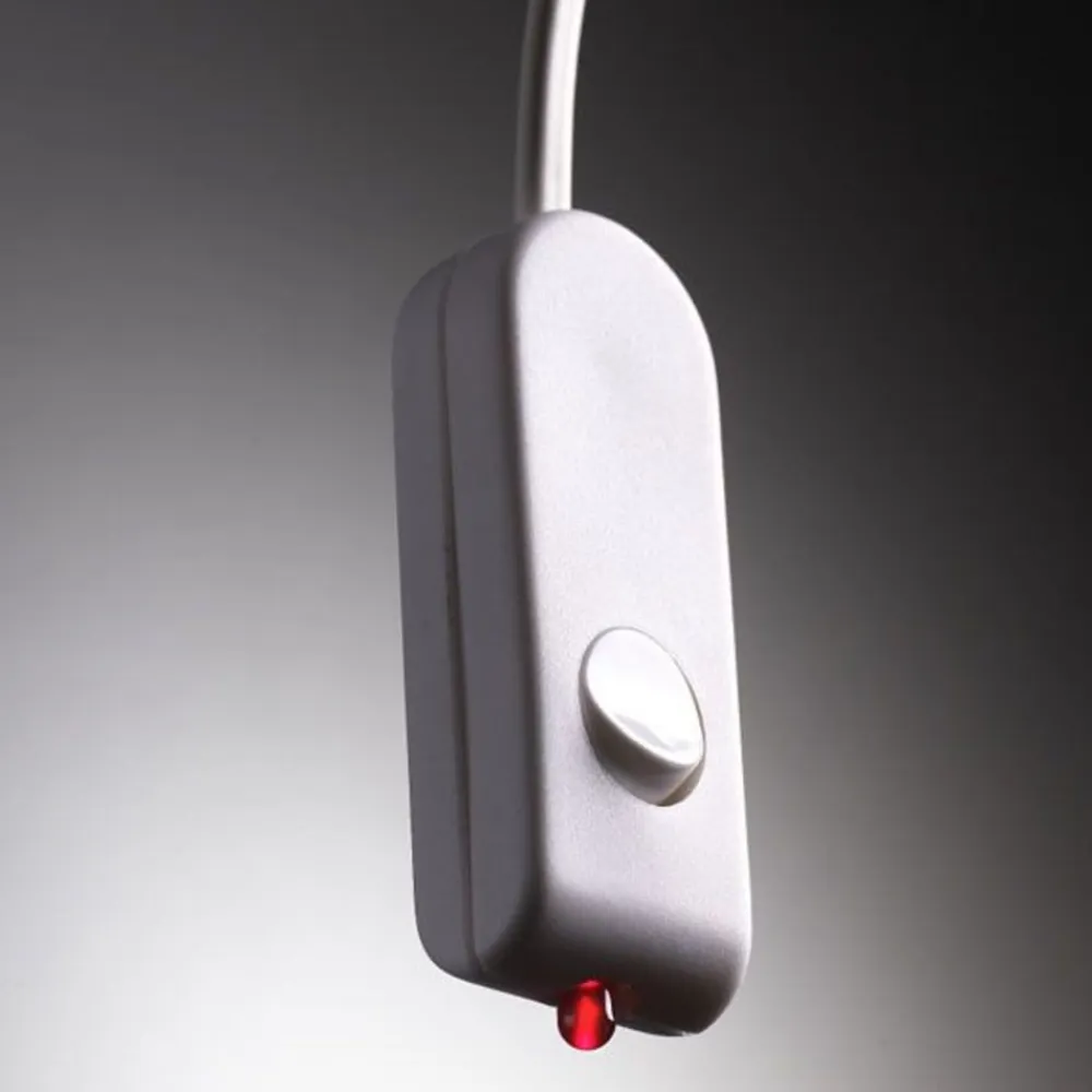 SIS-Licht LED-læselampe ved sengen med fleksibel arm og rødt lys