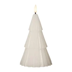 STAR TRADING LED-lys Flamme Grany, hvid, 18 cm, ægte voks, batteridrevet