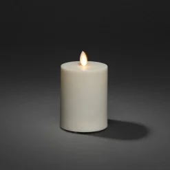 Konstsmide Christmas LED-lys IP44 cremehvid glat Højde 13 cm