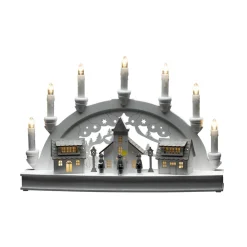 LED-lysbue, huse, hvid, 7 lyskilder^Konstsmide Christmas Hot